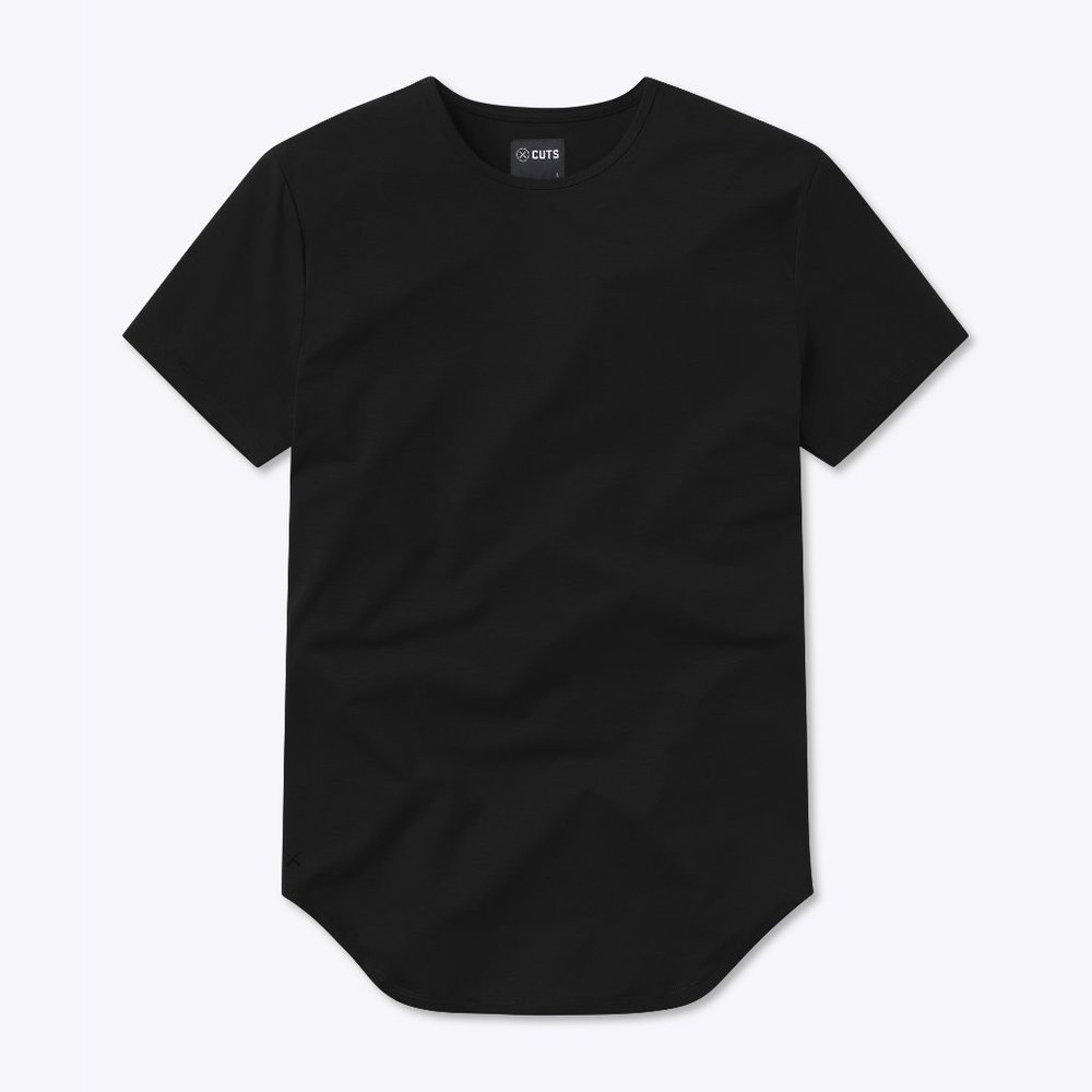 Cuts Clothing Black Short Sleeve Tee